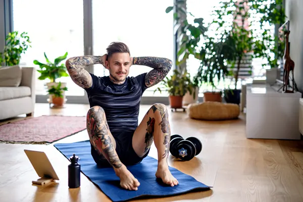 HIIT training at home — no equipment